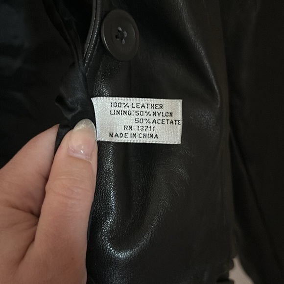 Vintage Valerie Stevens New Zealand Lambskin Leather Blazer Jacket Coat - Picture 7 of 9